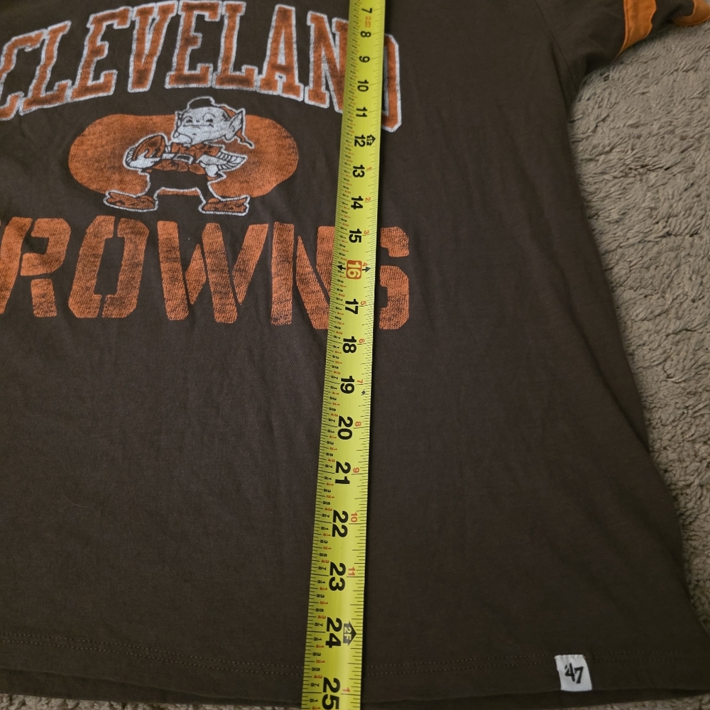 47 Cleveland Browns Womens Browns Dani Short Sleeve T-Shirt Size XL - Picture 7 of 7